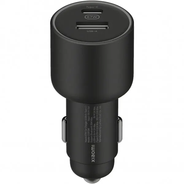 Xiaomi Incarcator Auto Xiaomi GaN, 67W, 3A, 1 x USB-A - 1 x USB-C, Negru BHR6814GL