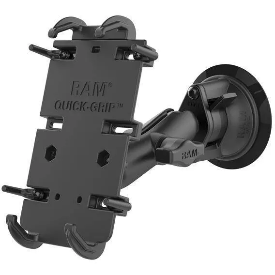 RAM MOUNTS Suport pentru telefon RAM® Quick-Grip™ XL cu ventuza Twist-Lock™ - Mediu