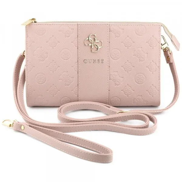 Guess Geanta Universala pentru Telefon, Guess, Peony 4G Classic Logo, Roz