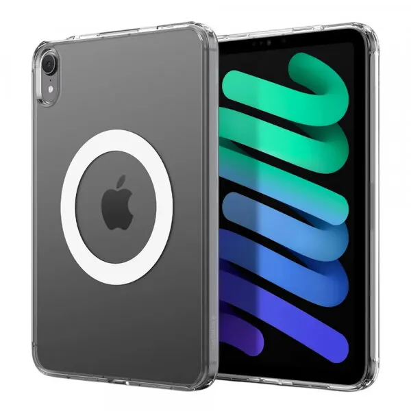 Spigen Husa pentru Apple iPad mini 2024 / mini 2021, Spigen, Ultra Hybrid MagFit, Transparenta Alba ACS11623