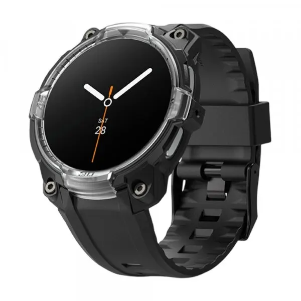Ringke Husa Ringke Rugged Gear pentru Samsung Galaxy Watch8 Classic, Neagra Transparenta