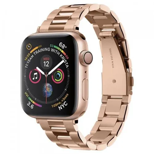 Curea Spigen Modern Fit pentru Apple Watch 42mm / 41mm / 40mm / 38mm Series, Roz Aurie