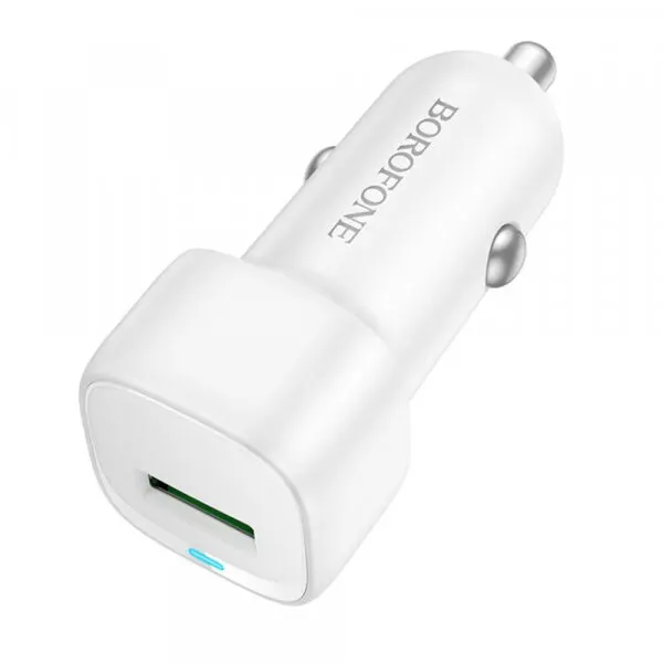 Borofone Incarcator Auto Borofone BZ34 Cloud, 18W, 3A, 1 x USB-A, Alb