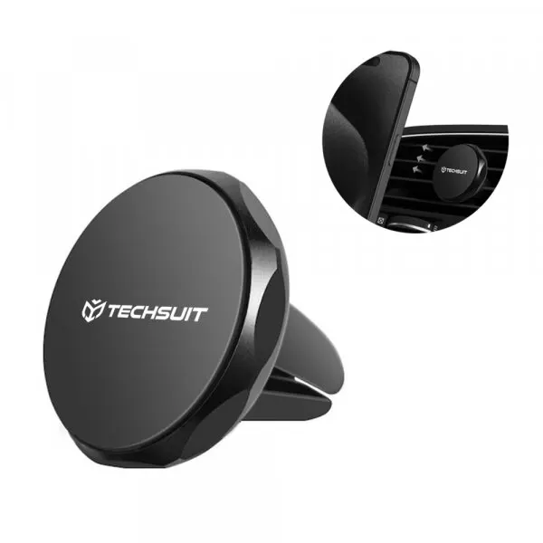 techsuit Suport Auto Magnetic Techsuit S9, Universal, Argintiu