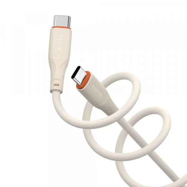 Blueo Cablu Date si Incarcare USB-C - USB-C Blueo Ape Legend, 100W, 1.5m, Portocaliu