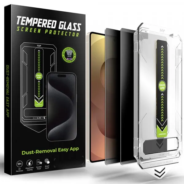 techsuit Folie de protectie Ecran Privacy Techsuit TitanGlass CrystalHD pentru Samsung Galaxy S25 Ultra S938, Sticla Securizata, Full Glue, Set 2 bucati