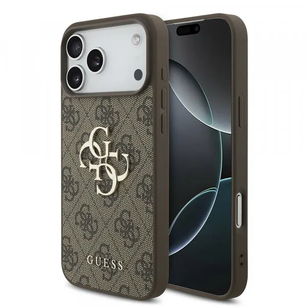 Guess Husa pentru Apple iPhone 18 Pro / 17 Pro, Guess, 4G Big Logo, Maro