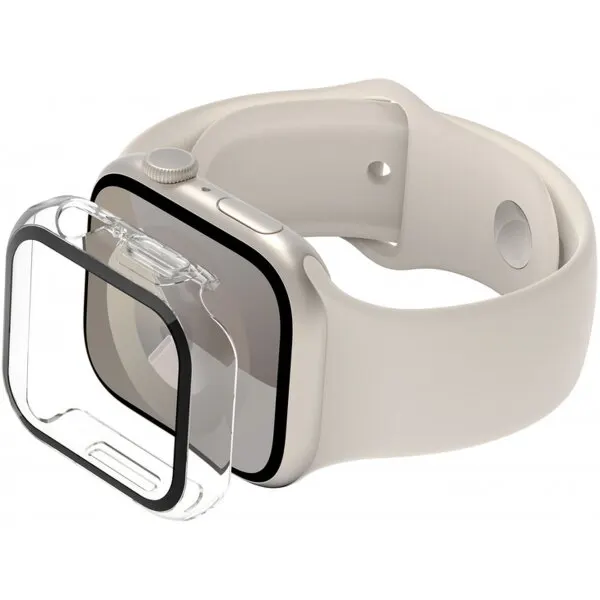 Belkin Husa Belkin ScreenForce TemperedCurve pentru Apple Watch 44mm / 45mm Series, Transparenta OVG004zzCL-REV