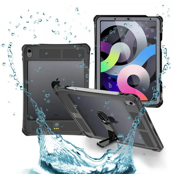 ShellBox Husa Waterproof pentru Apple iPad Air (2022) / Air (2020), ShellBox, Neagra