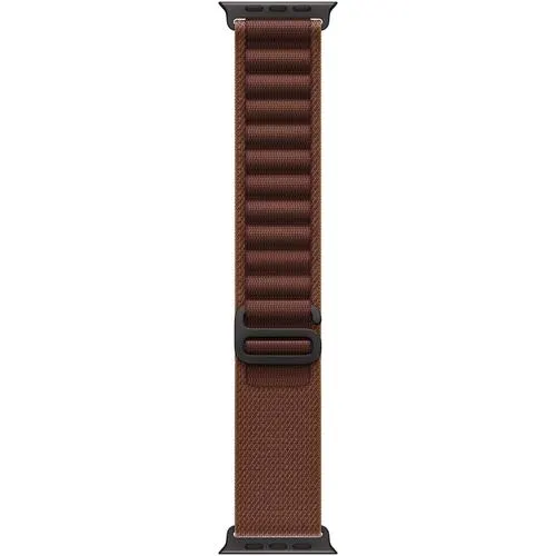 Curea pentru Apple Watch 49mm, Burgundy Alpine Loop, Black Titanium Finish, Medium