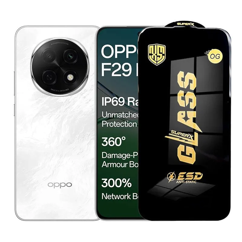 Flippy, Folie de Protectie pentru Oppo F29, Flippy, Sticla Securizata ESD, Margini Negre