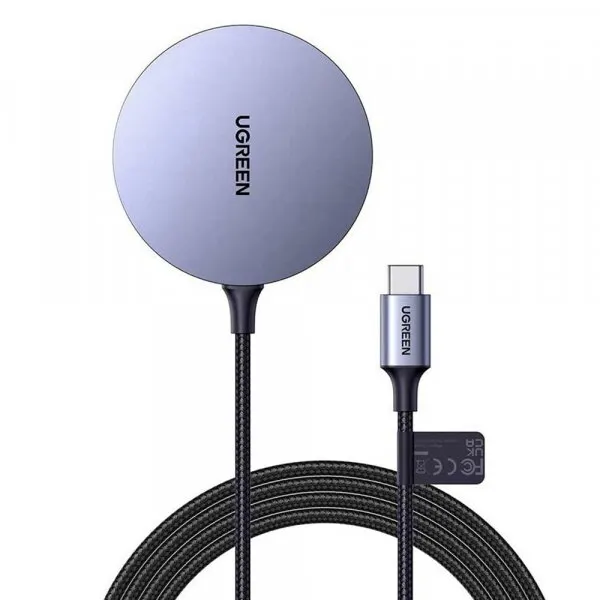 Ugreen Incarcator Retea Wireless UGREEN CD245, 15W, 1.67A, Gri