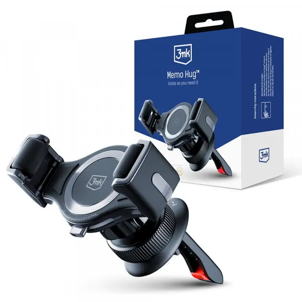 3MK Suport Auto 3MK Memo Hug, 4.5inch - 6.7inch, Negru