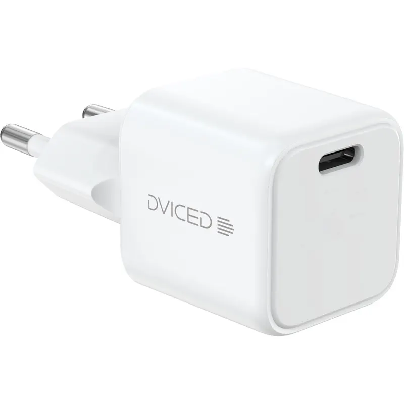 Dviced Dviced Wall charger 30W GaN USB-C EU w cable - White