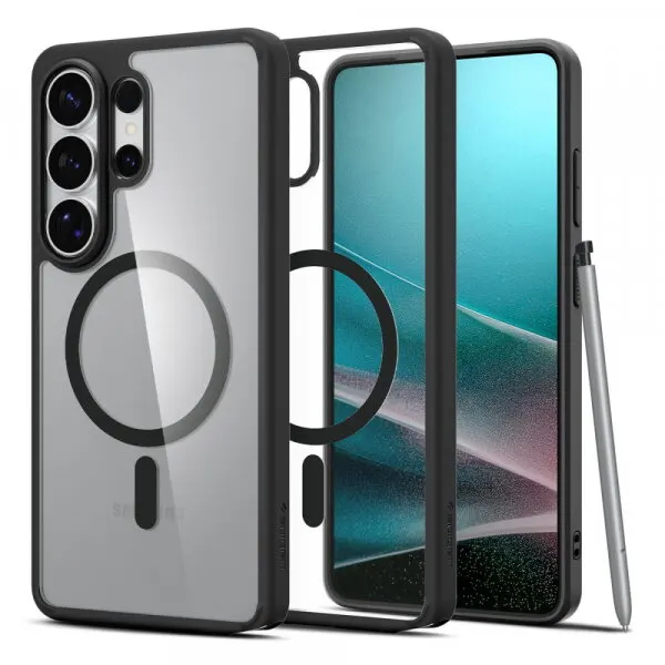 Spigen Husa MagSafe pentru Samsung Galaxy S26 Ultra S948, Spigen, Ultra Hybrid, Neagra Mata ACS10680