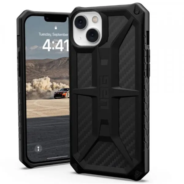 Urban Armor Gear Husa pentru Apple iPhone 14 Plus, Urban Armor Gear, Monarch Carbon, Neagra