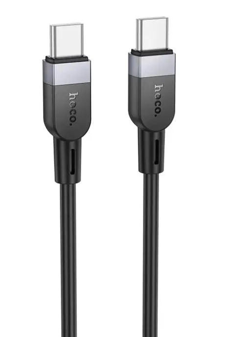 Cablu Date si Incarcare USB-C - USB-C HOCO X109, 60W, 2m, Negru