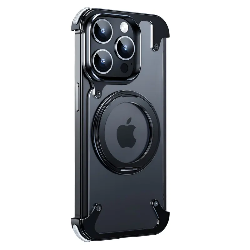 Husa de Protectie Compatibil cu iPhone 15 Pro, Flippy, Incarcare Wireless, Tehnologie Magsafe, Inel Magnetic Rotativ