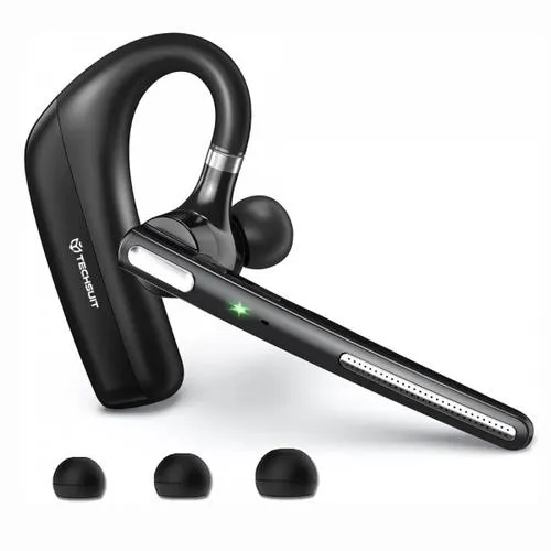 Casca Bluetooth Techsuit PowerTalks G6, MultiPoint, A2DP, Negru