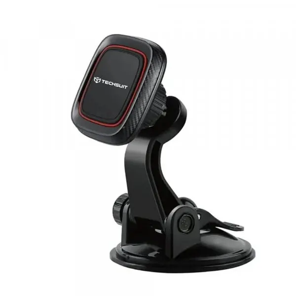 techsuit Suport Auto Magnetic Techsuit S6, Universal, Negru Rosu
