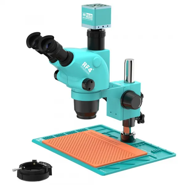 RF4 Microscop cu Camera 4K RF4 RF-6565-PO4, zoom mecanic continuu extins intre 6.5x si 65x, Verde