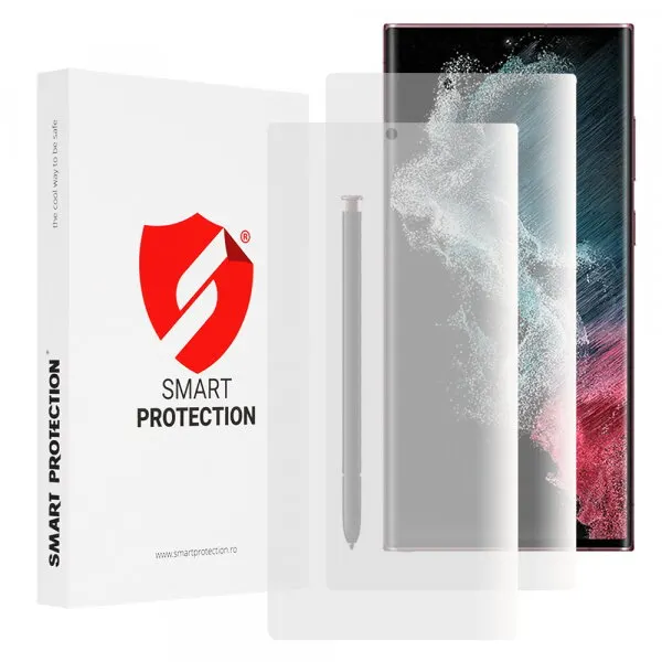 Smart Protection Folie de protectie Ecran Smart Protection Premium Classic pentru Samsung Galaxy S22 Ultra 5G S908, Plastic, Set 2 bucati