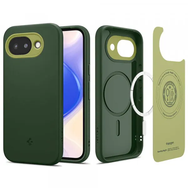 Spigen Husa MagSafe pentru Google Pixel 10a, Spigen, Caseology Nano Pop, Verde ACS11288