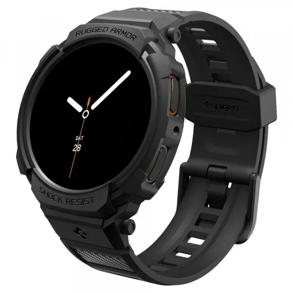 Spigen Husa Spigen Rugged Armor Pro pentru Samsung Galaxy Watch9 / Watch8 40mm, Neagra Mata ACS10005