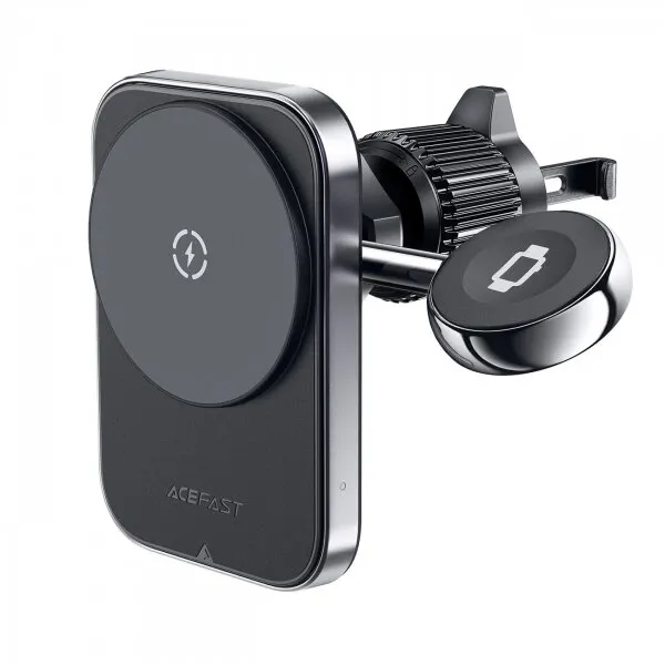 AceFast Incarcator Auto Wireless Acefast D18 2in1, 15W, 1.67A, Negru