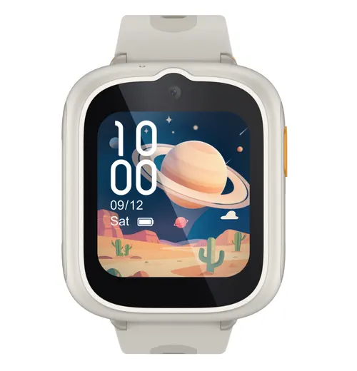 Smartwatch pentru copii TCL MOVETIME Kids Watch MT48, 1.68inch, 4G, GPS, IP68 2ATM, Camera 2MP (Bej)