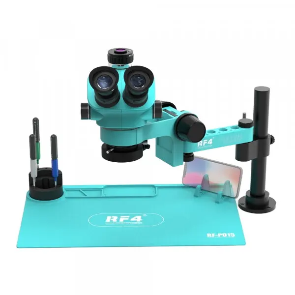 RF4 Microscop RF4 RF-7050PRO-FO19, zoom mecanic continuu intre 7x si 50x, Verde