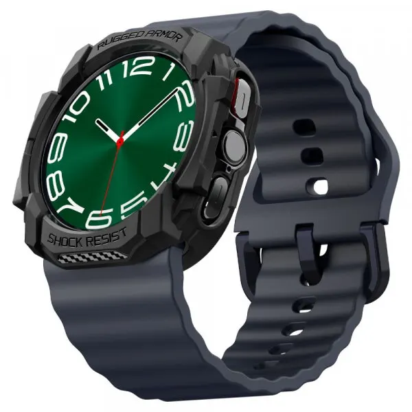Spigen Husa Spigen Rugged Armor pentru Samsung Galaxy Watch Ultra, Neagra ACS08426