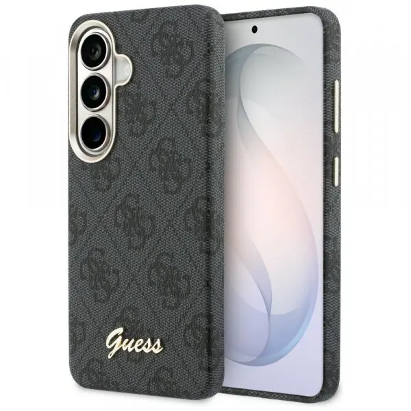 Guess Husa MagSafe pentru Samsung Galaxy S26 S942, Guess, 4G Script Logo, Neagra