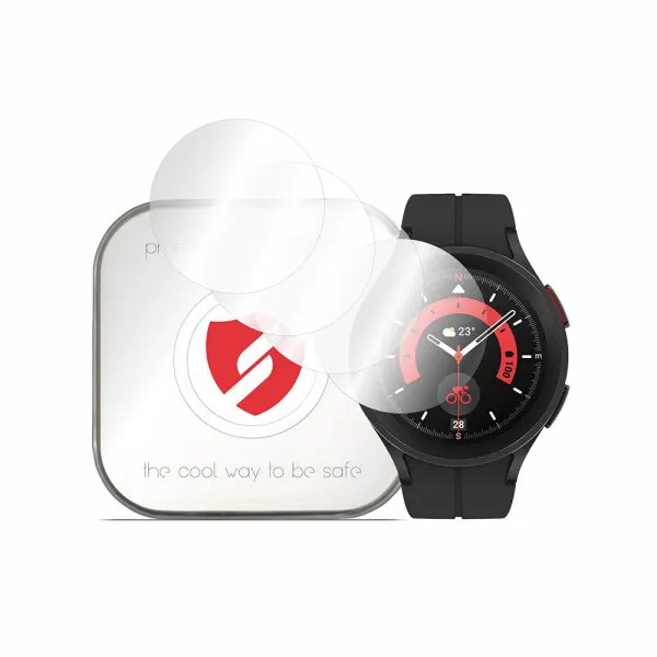 Smart Protection Folie Protectie Smart Protection Premium Classic pentru Samsung Galaxy Watch5 Pro 45mm, Set 4 bucati, Plastic