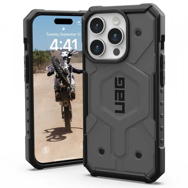 Urban Armor Gear Husa MagSafe pentru Apple iPhone 15 Pro, Urban Armor Gear, Pathfinder, Argintie