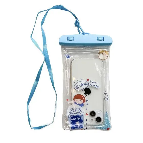 Flippy, Husa subacvatica Glitter Kids Waterproof Flippy, Snowproof, Universala, cu Snur