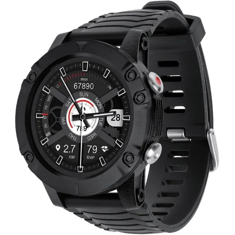Kruger&Matz Ceas inteligent Activity Tracker Kruger&Matz KM0720, 1,32, GPS, Bluetooth, Waterproof, IP68, Negru