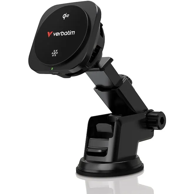 Verbatim Incarcator auto Verbatim Charge 'n' Drive Qi2, Magnetic Wireless 15W, 71.7x71.7x45mm, set complet
