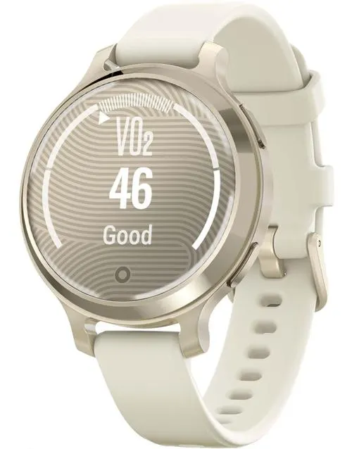 Ceas activity tracker Garmin Lily 2 Active, 38mm, curea silicon, Waterproof 5 ATM, GPS (Auriu)