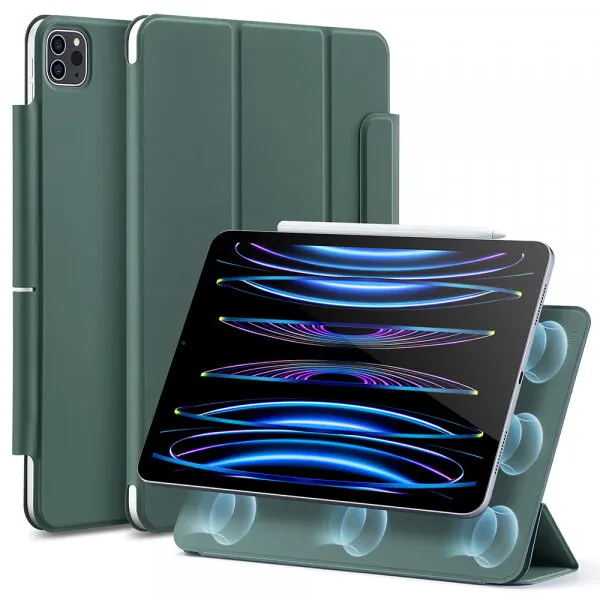 ESR Husa pentru Apple iPad Pro 11 (2022) / Pro 11 (2021) / Pro 11 (2020) / Pro 11 (2018), ESR, Rebound, Verde Satinata
