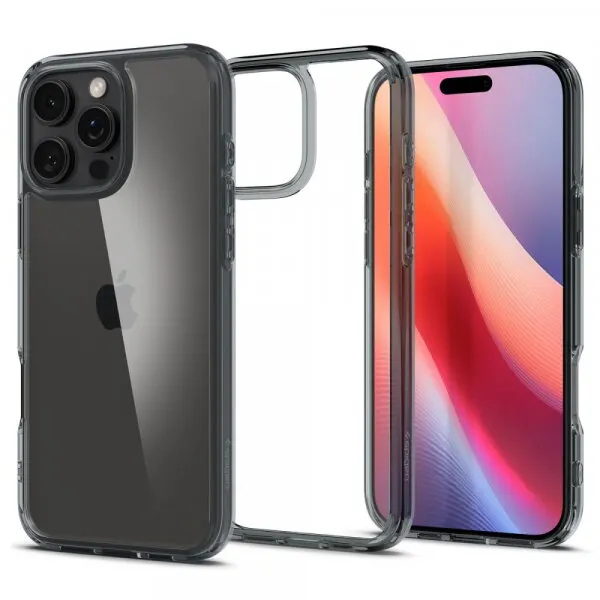 Spigen Husa pentru Apple iPhone 16 Pro, Spigen, Ultra Hybrid, Fumurie ACS08123