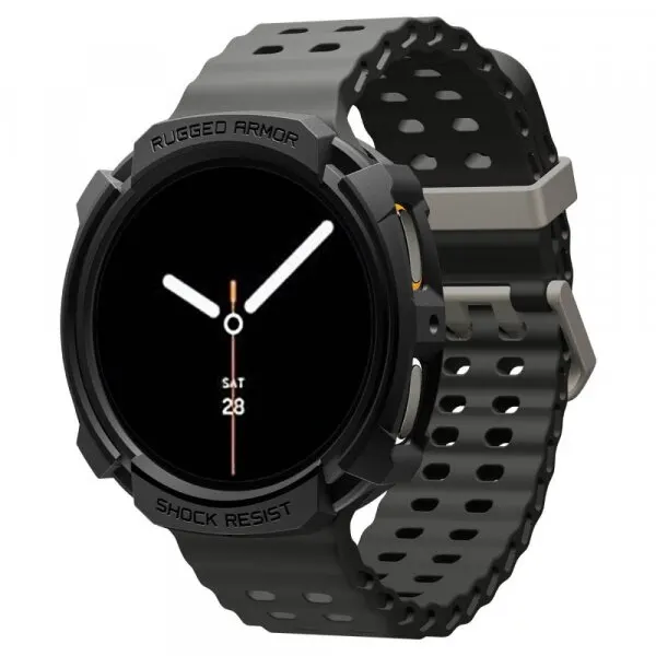 Spigen Husa Spigen Rugged Armor pentru Samsung Galaxy Watch9 / Watch8 40mm, Neagra ACS10004