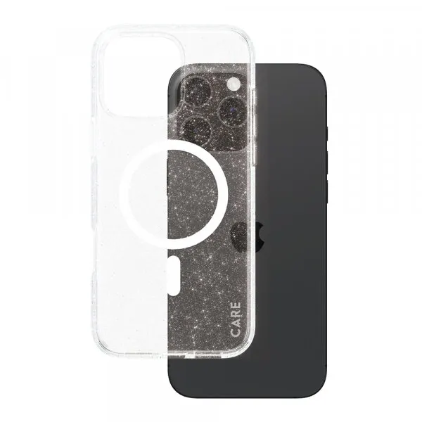 Panzerglass Husa MagSafe pentru Apple iPhone 16 Pro Max, PanzerGlass, Care Urban Combat Star Lit, Transparenta Alba