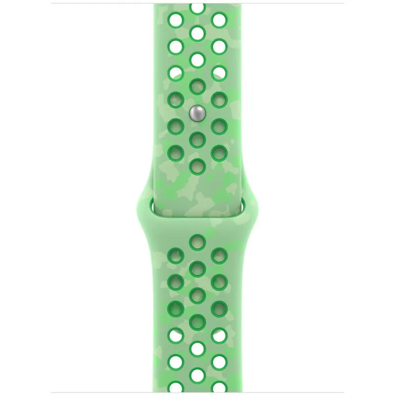 Apple Curea Apple Watch Nike Sport Band, 40mm, M/L, perforata, Green Spark