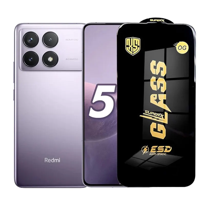 Flippy, Folie de Protectie pentru Xiaomi Redmi K70, Flippy, Sticla Securizata ESD, Margini Negre