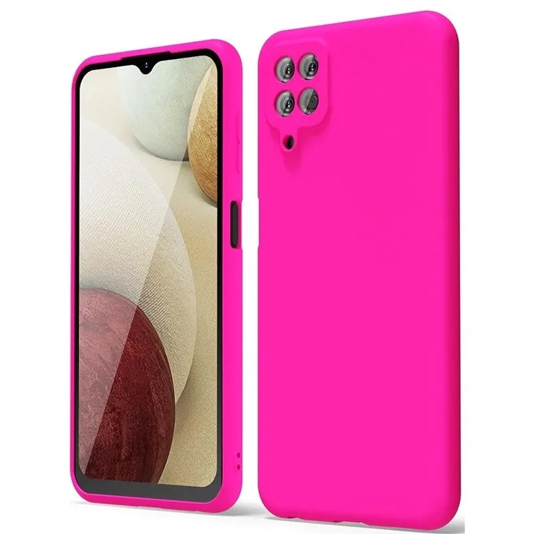 Flippy, Husa de Protectie, Flippy, pentru Samsung A12, din Liquid Silicone, Flexibila, Fucshia