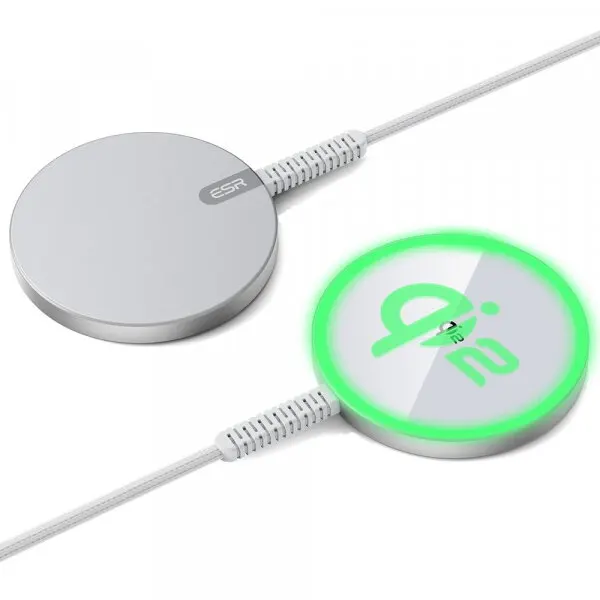 ESR Incarcator Retea Wireless ESR HaloLock, 15W, 1.67A, Argintiu