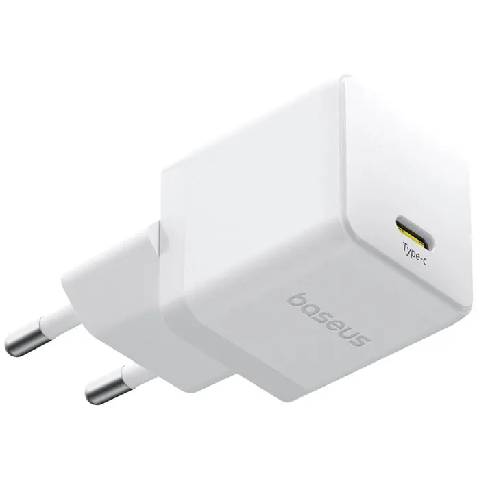 BASEUS Incarcator de retea Baseus Palm 20W, 3A, 1x USB-C, Alb