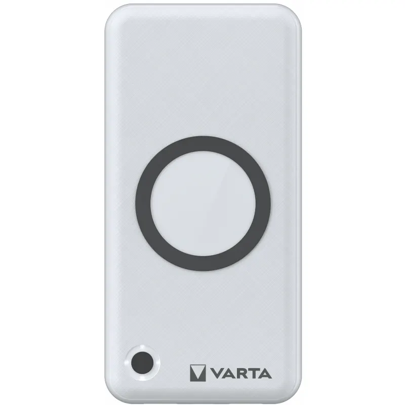 VARTA Baterie Externa Wireless Varta Energy, 20000mAh, 18W, QC + PD + FQI, 1 x QI - 1 x USB-C - 2 x USB-A, Alba