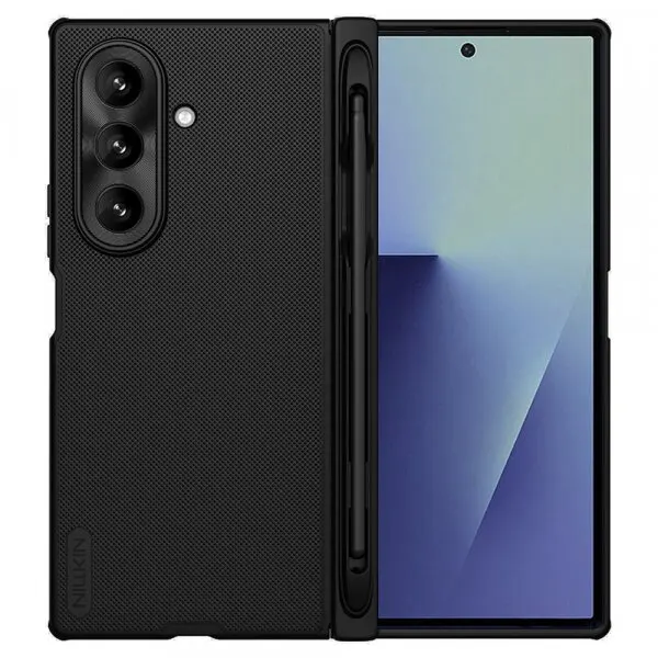 NILLKIN Husa pentru Samsung Galaxy Z Fold7 F966, Nillkin, Super Frosted Shield with Pen Holder, Neagra